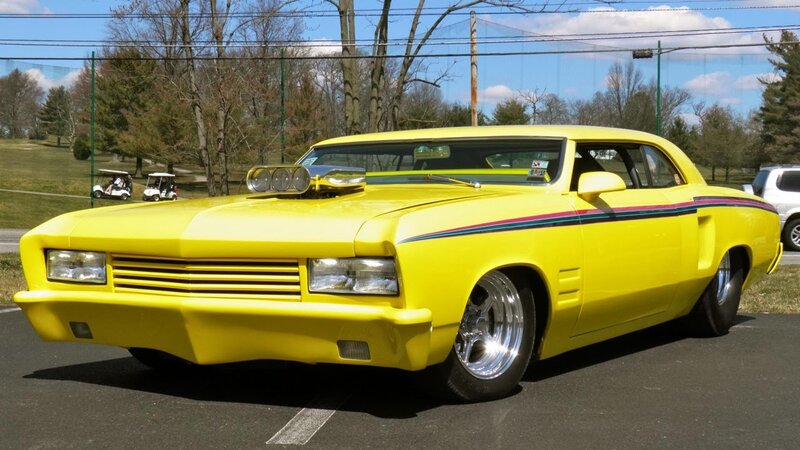Yellow Custom Car — Bright, Afternoon