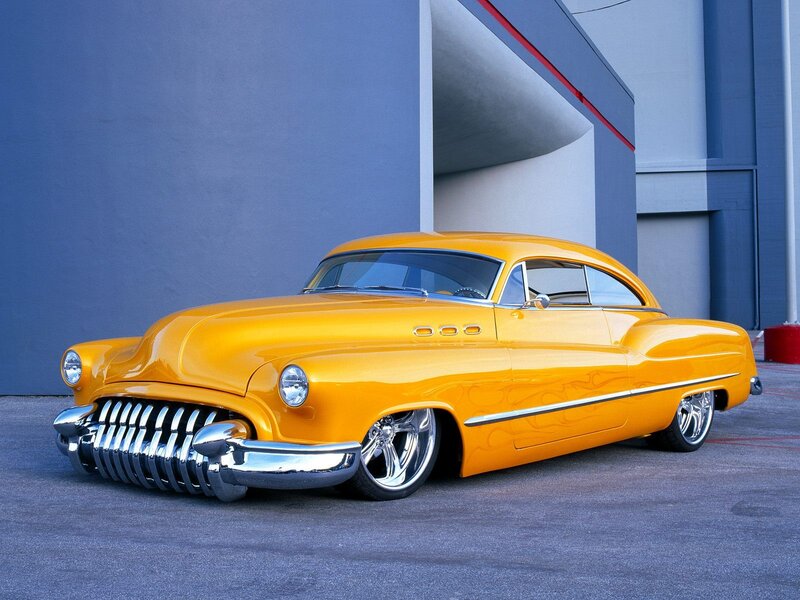 Yellow Custom Car — Dramatic, Afternoon, Photograph