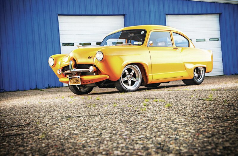 Yellow Custom Car — Dramatic, Afternoon