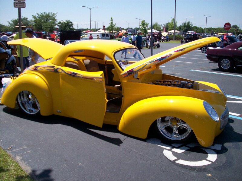 Yellow Custom Car — Outdoor, Afternoon
