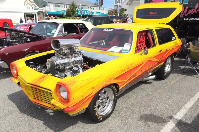 Yellow Custom Car — Showcase, Afternoon, Photograph