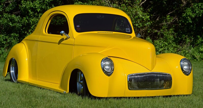 Yellow Custom Coupe — Calm, Afternoon, Photograph