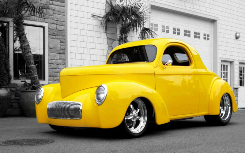 Yellow Custom Coupe — Calm, Afternoon