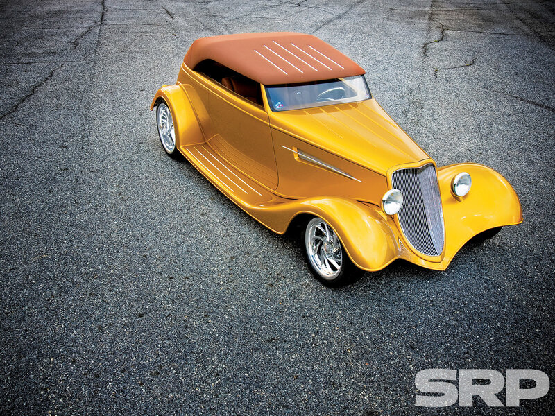 Yellow Custom Hot Rod — Dramatic