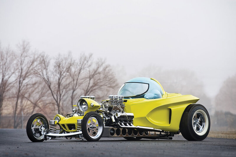 Yellow Custom Hot Rod — Misty