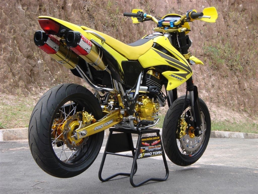 yellow custom motorcycle