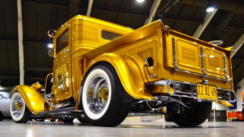 Yellow Custom Pickup Truck — Showroom