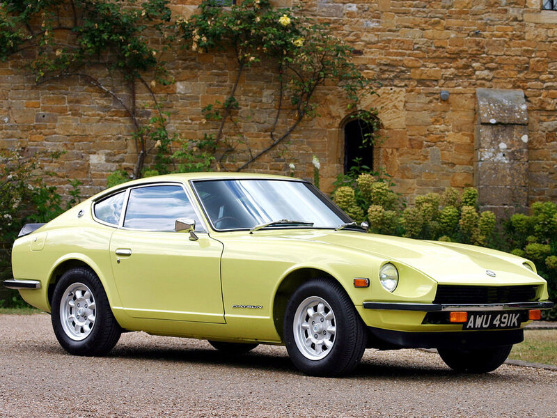 Yellow Datsun 240z Car