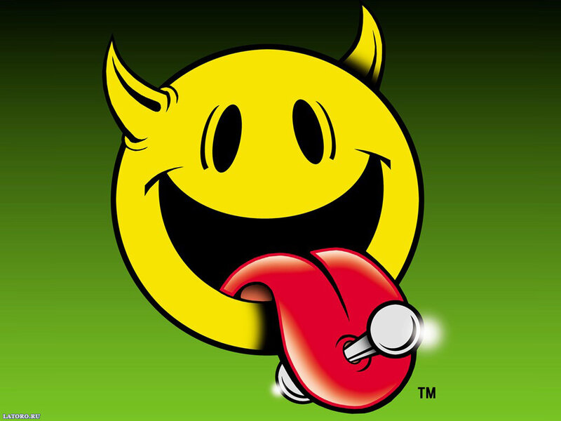 Yellow Devil Smiley