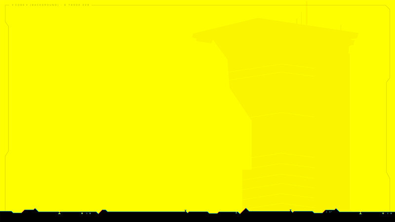 Yellow Digital Glitch