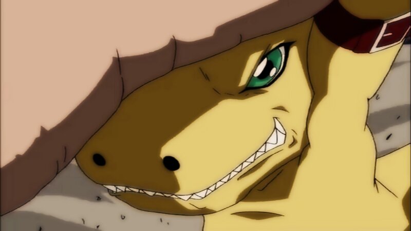 Yellow Dinosaur-like Creature — Intense