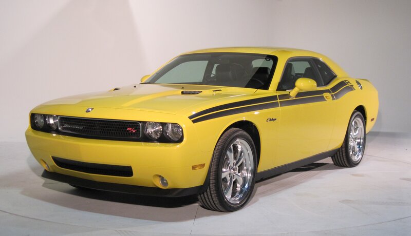 Yellow Dodge Challenger — Neutral, Photograph