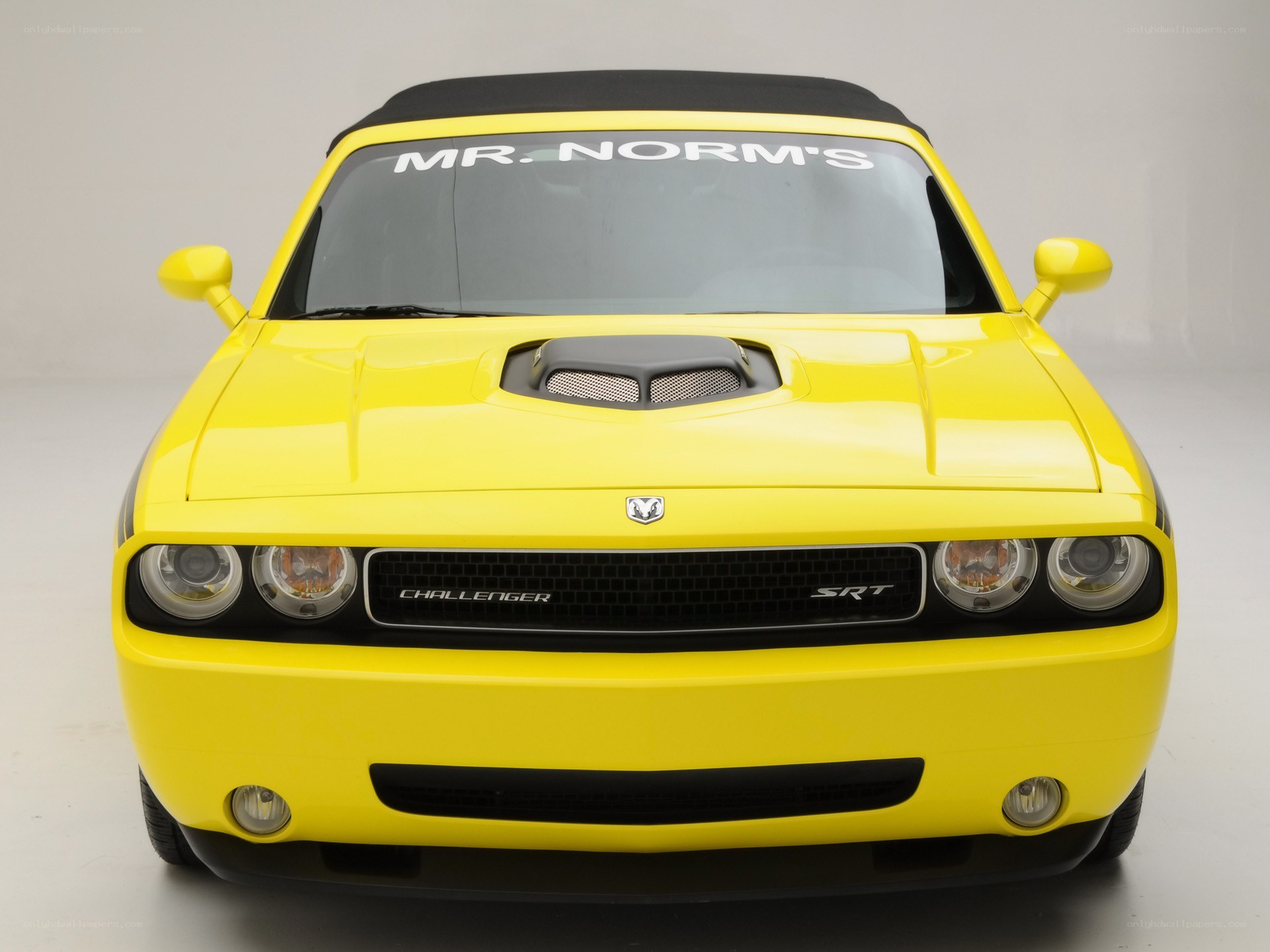 Yellow Dodge Challenger SRT