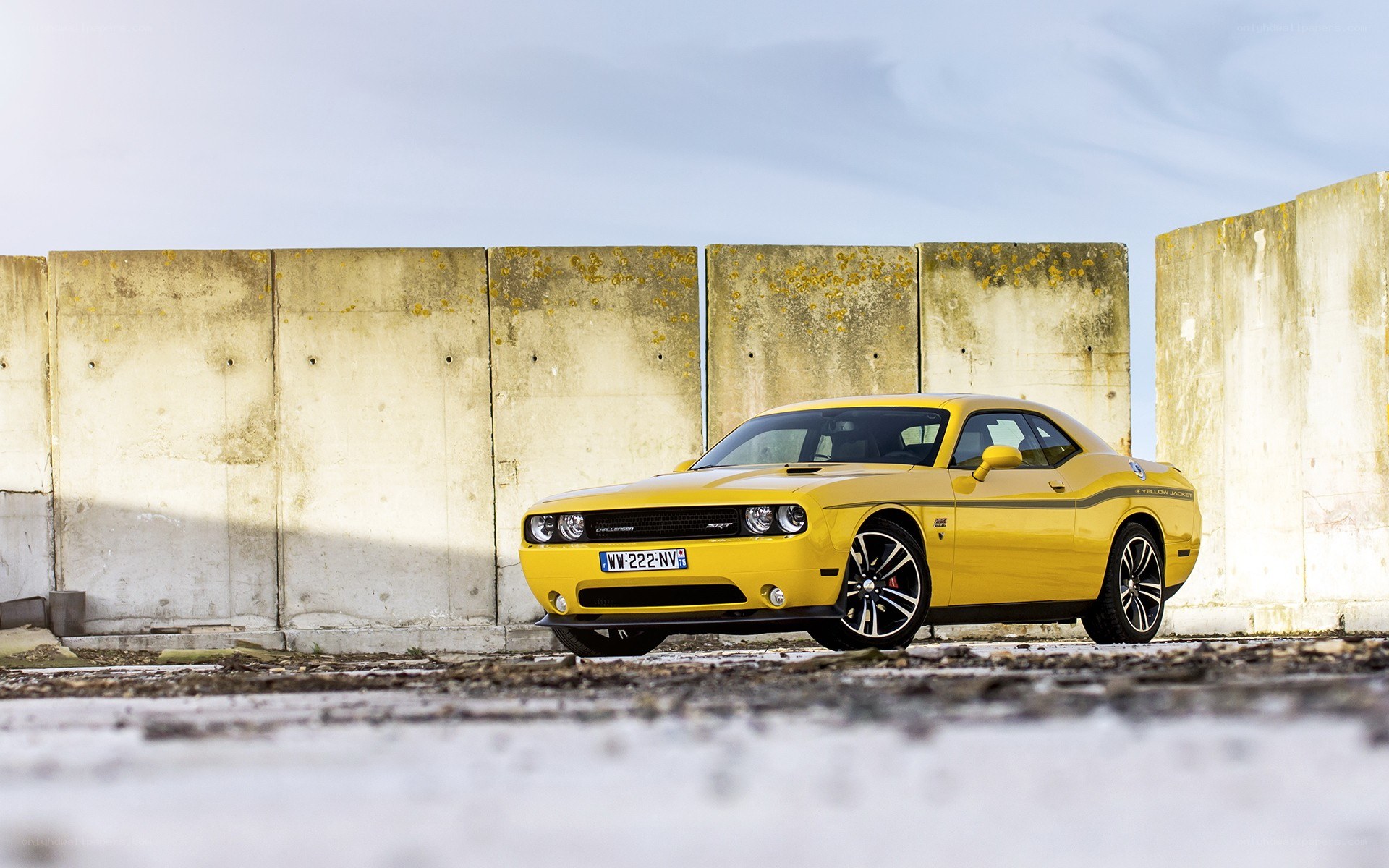 Yellow Dodge Challenger SRT