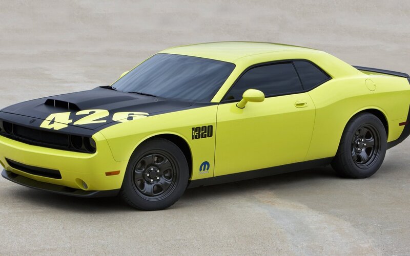 Yellow Dodge Challenger