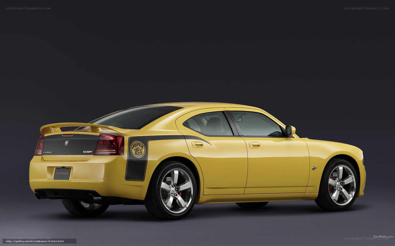 yellow dodge charger sedan