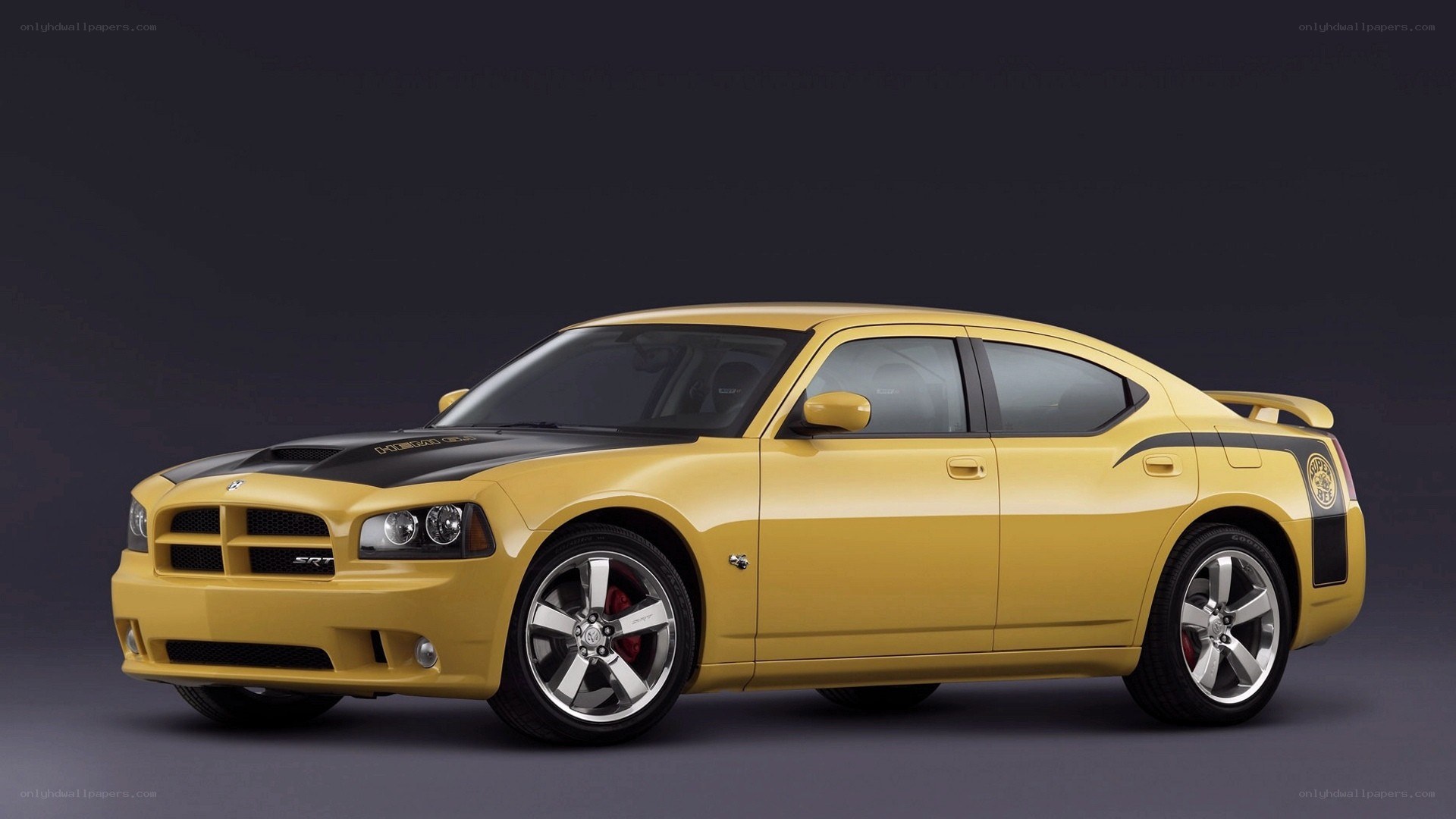 yellow dodge charger srt8