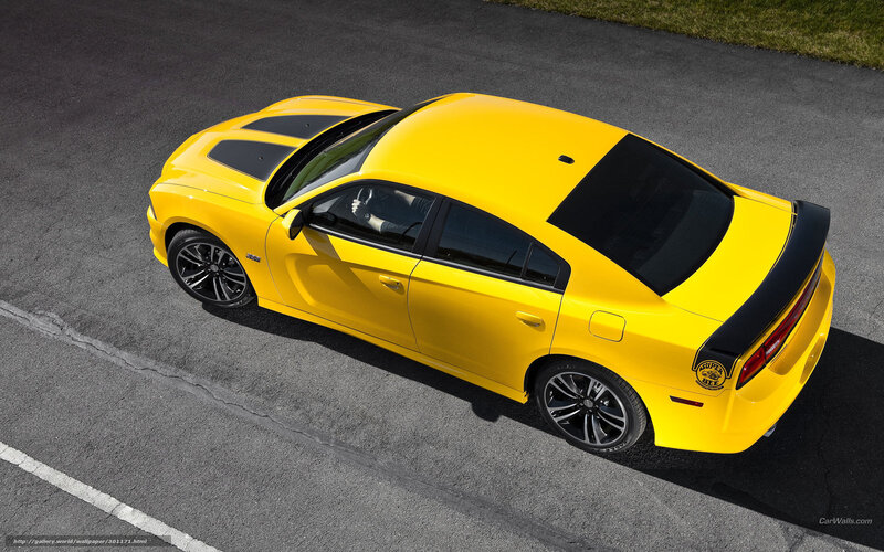 yellow dodge charger srt8