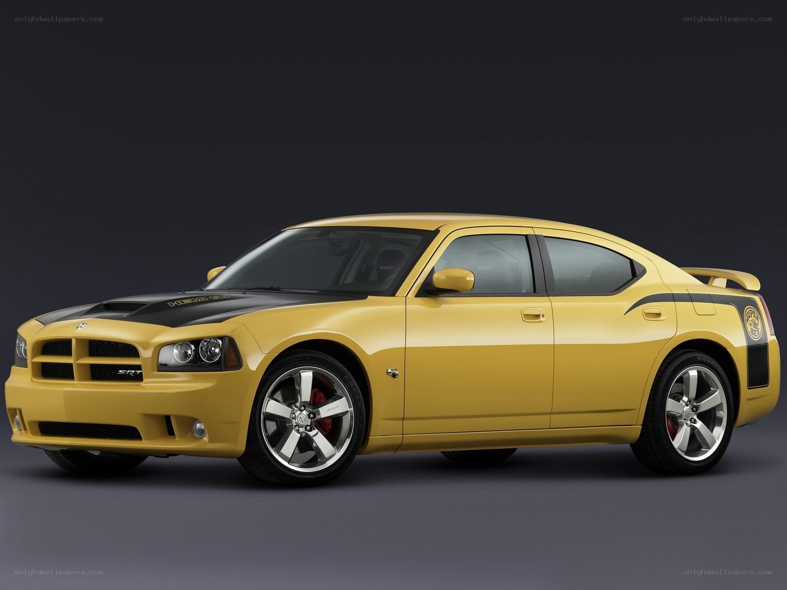 yellow dodge charger srt8