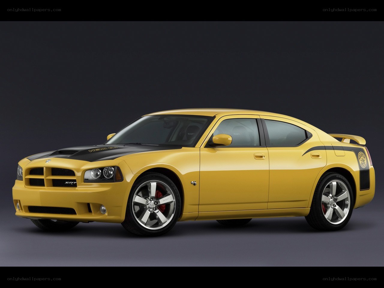 yellow dodge charger srt8