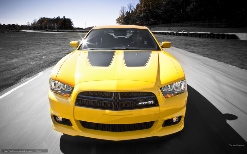Yellow Dodge Charger Srt8 — Dynamic