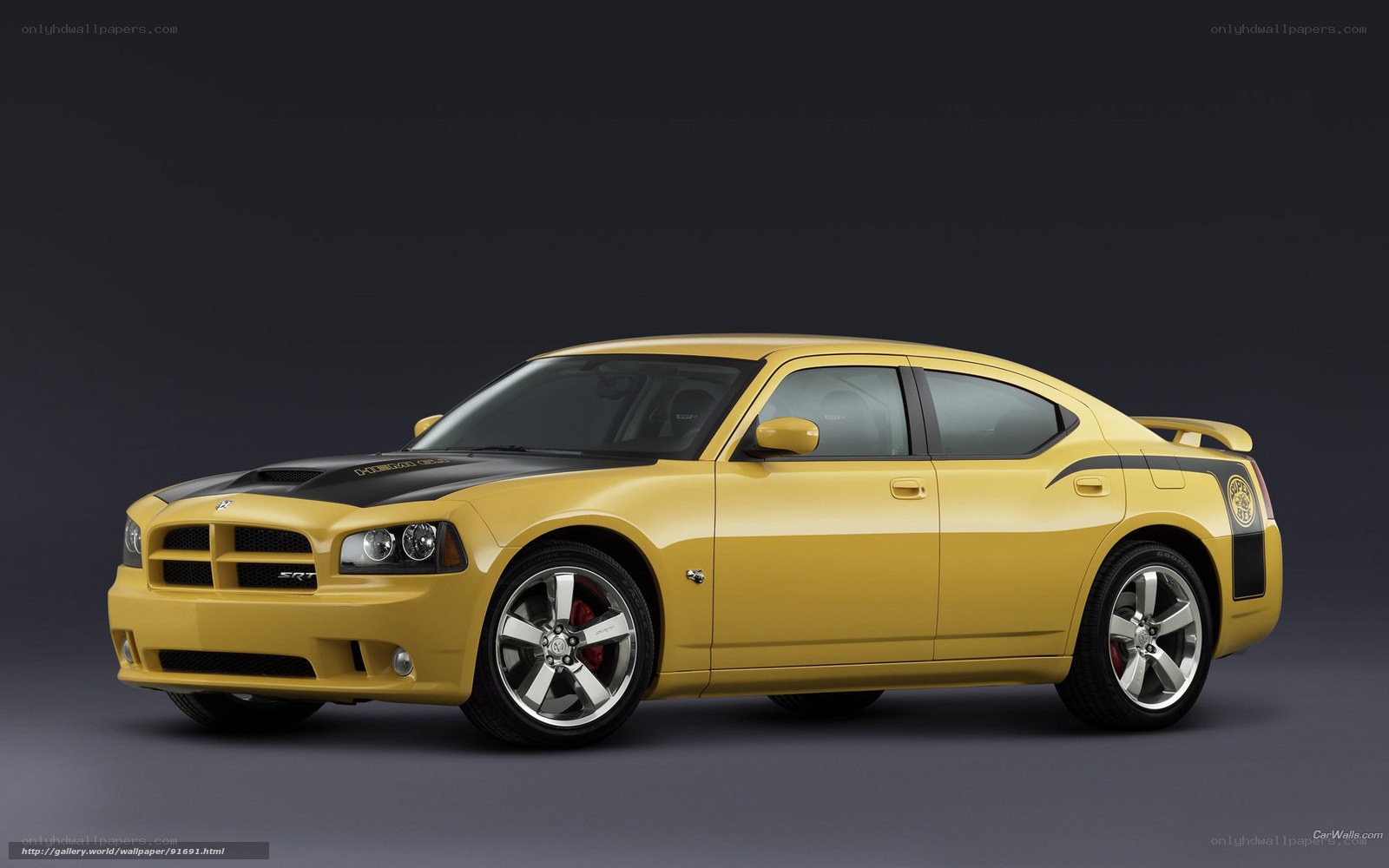 yellow dodge charger srt8