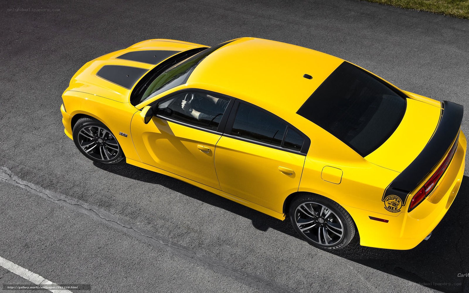 yellow dodge charger super bee