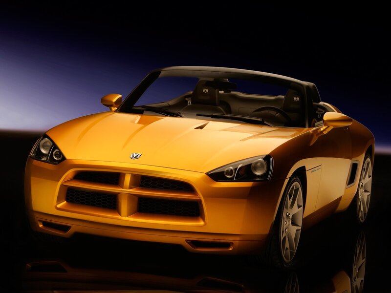 Yellow Dodge Concept Car