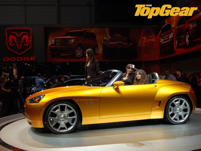 Yellow Dodge Concept Car