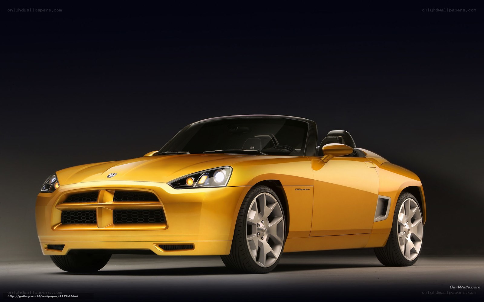 Yellow Dodge SRT-4 Convertible