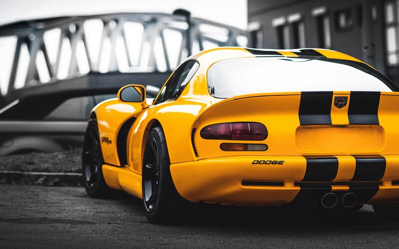Yellow Dodge Viper