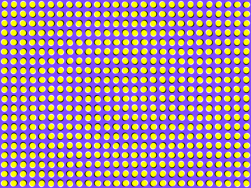 yellow dots on purple background