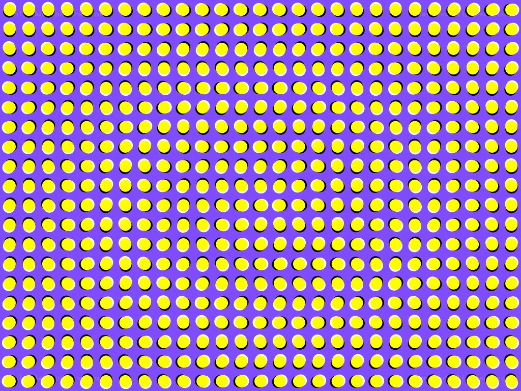 yellow dots on purple background
