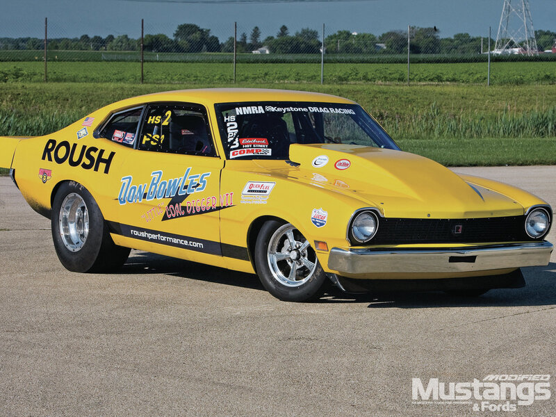 Yellow Drag Racing Car — Competitive