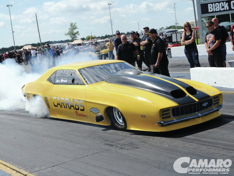 Yellow Drag Racing Car — Energetic