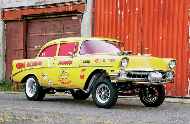 Yellow Drag Racing Car — Vintage