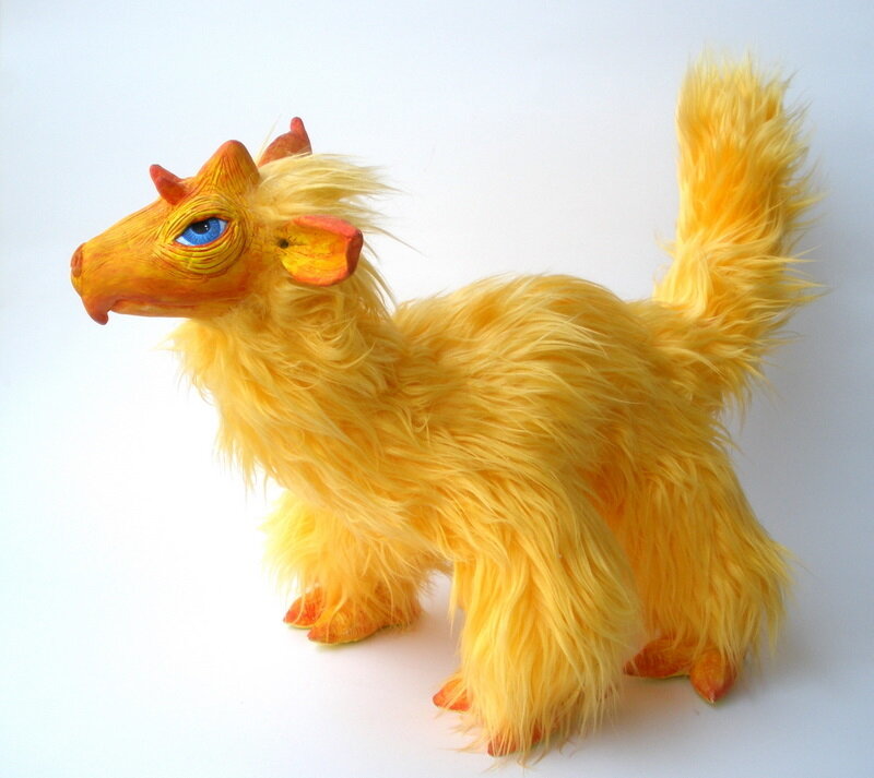Yellow Dragon Figurine