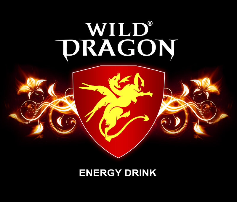 Yellow Dragon on Shield