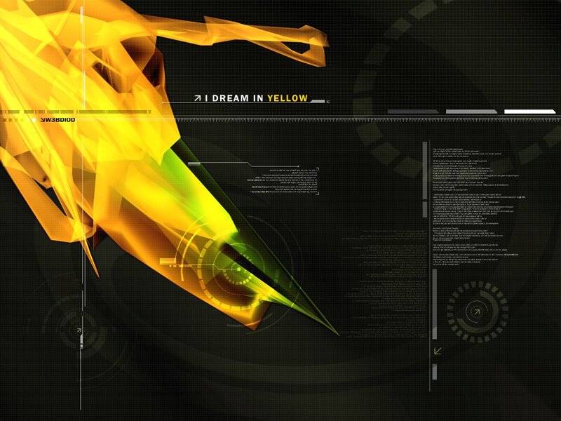 yellow dream digital art