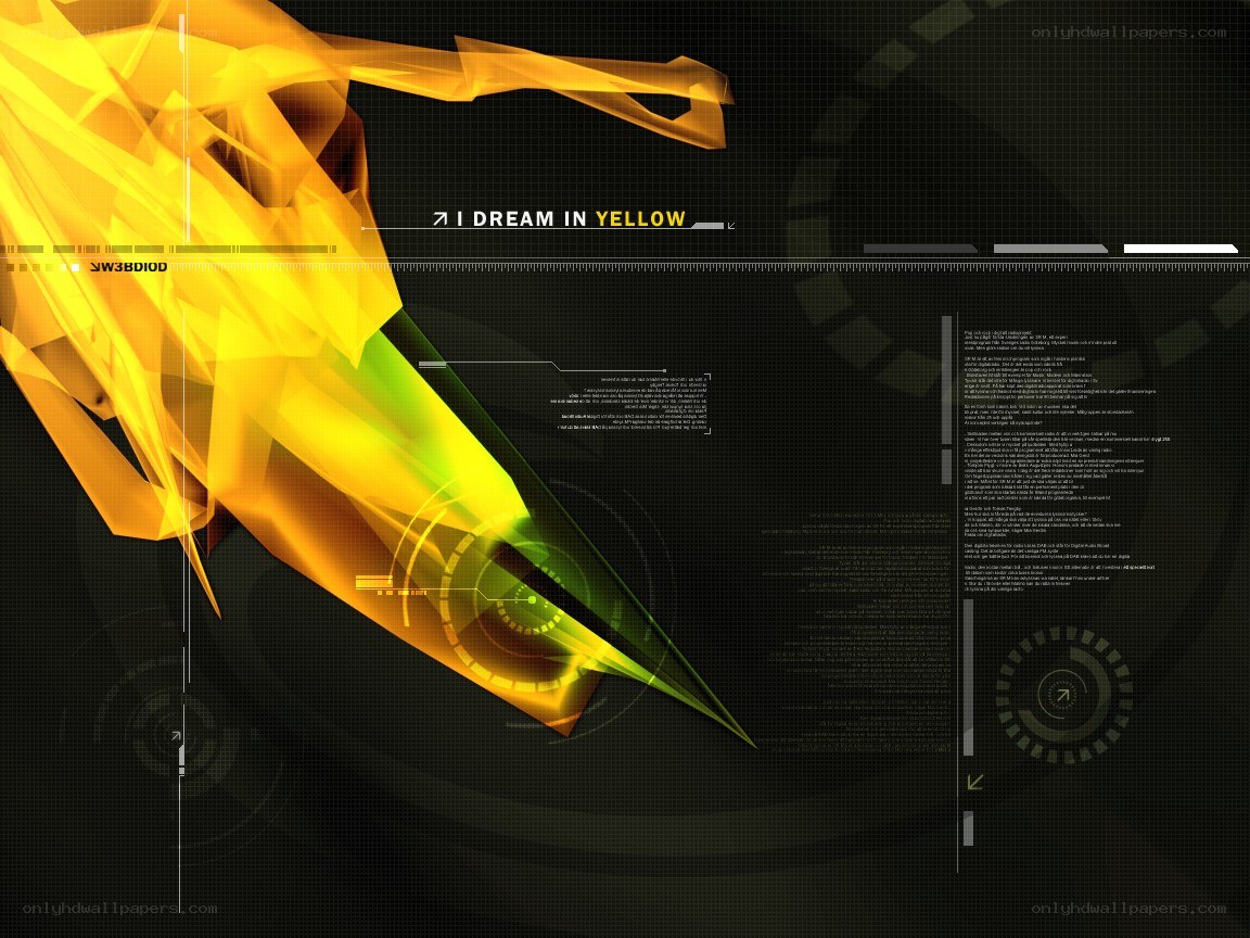 yellow dream digital art