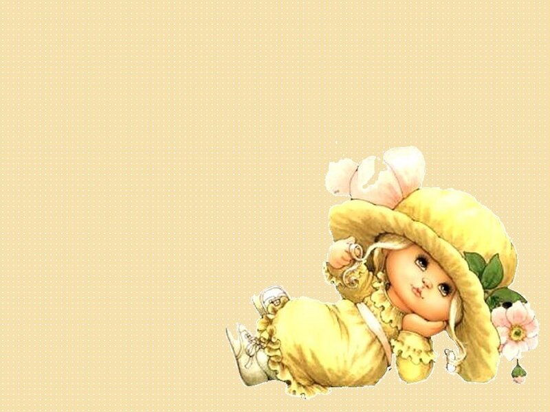 yellow-dressed doll illustration