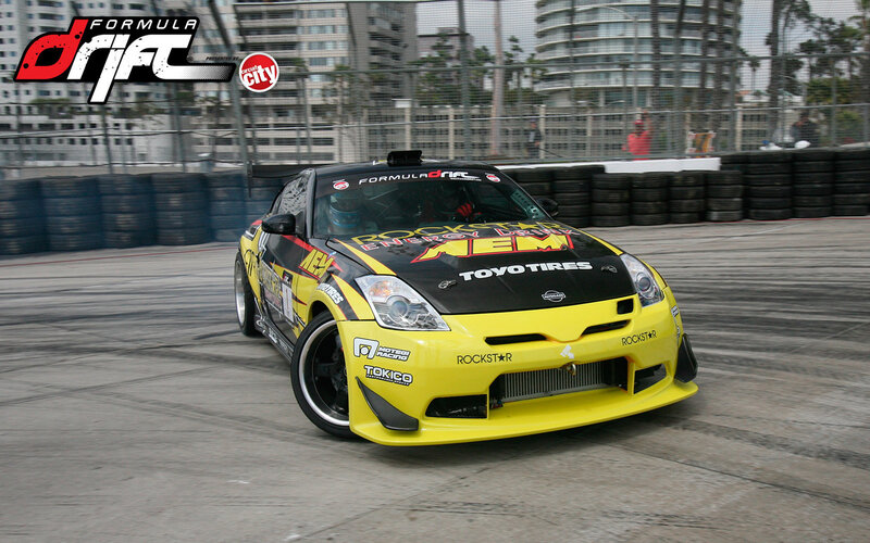 Yellow Drift Car