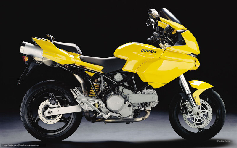 Yellow Ducati Motorcycle — Dramatic, Photograph, Seat, Exhaust
