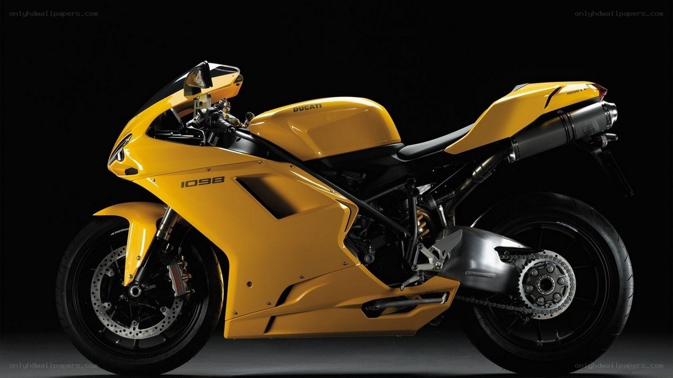yellow ducati sportbike