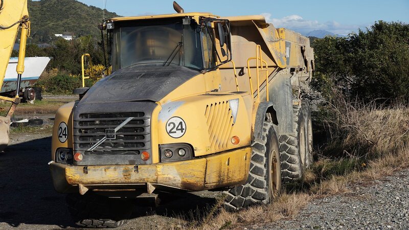 Yellow Dump Truck — Outdoor, Afternoon