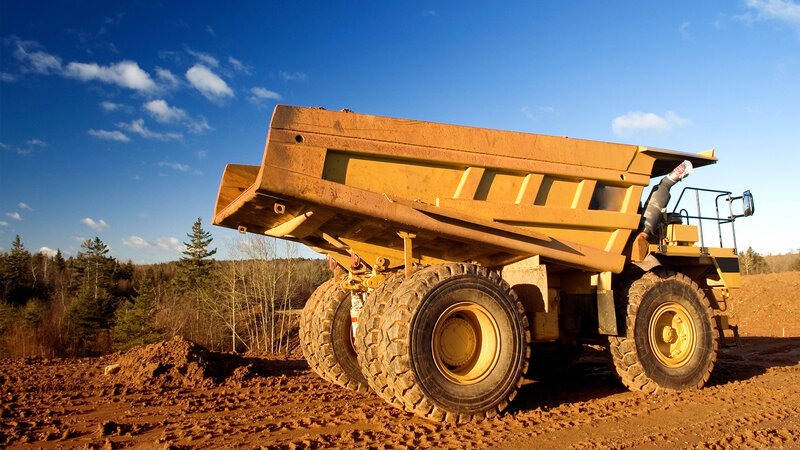 Yellow Dump Truck — Outdoor