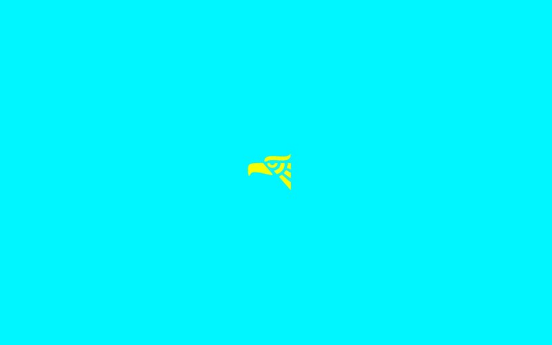 yellow eagle head logo