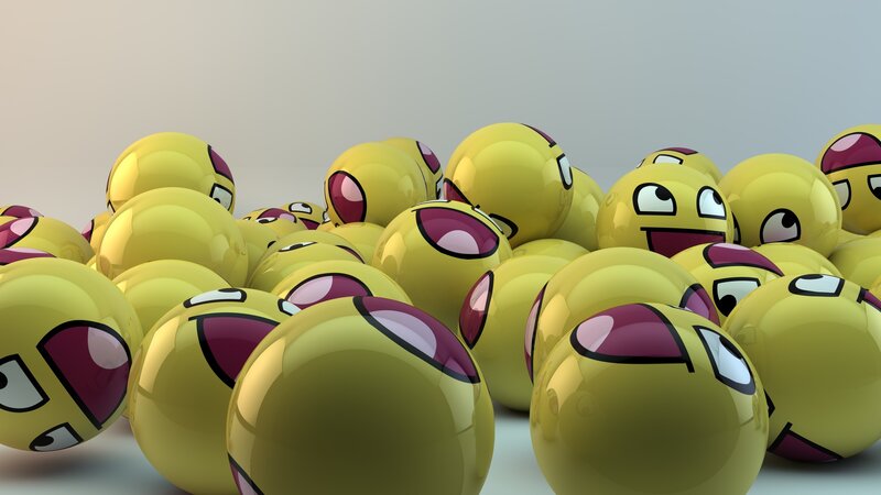 Yellow Emoji Balls — Playful