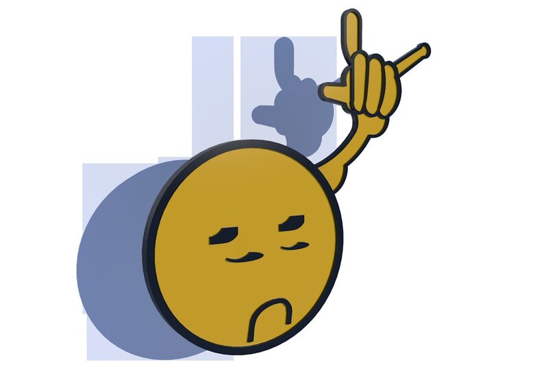 Yellow Emoji Character — Neutral