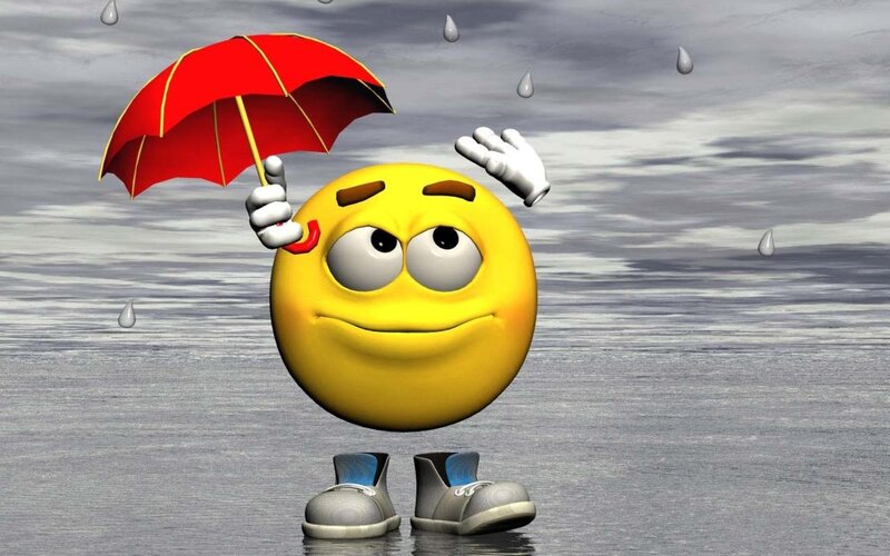 Yellow Emoji Character — Overcast